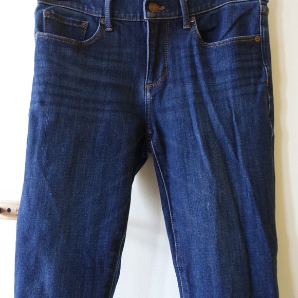 BR premium denim jeans 28 Petite 28P Skinny Ankle stretch  mid-rise Medium wash - Picture 7 of 16